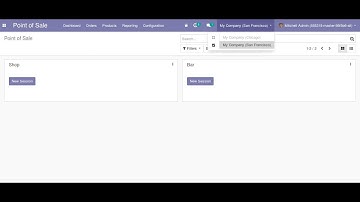 New Multi Company Widget in Odoo13