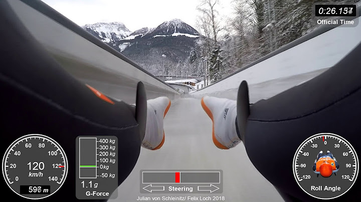 Luge run with technical details at the 7-times World Championship track in Berchtesgaden, Königssee