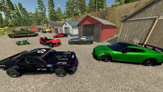 Racing With Random Barns Full Of Racecars Farming Simulator 25