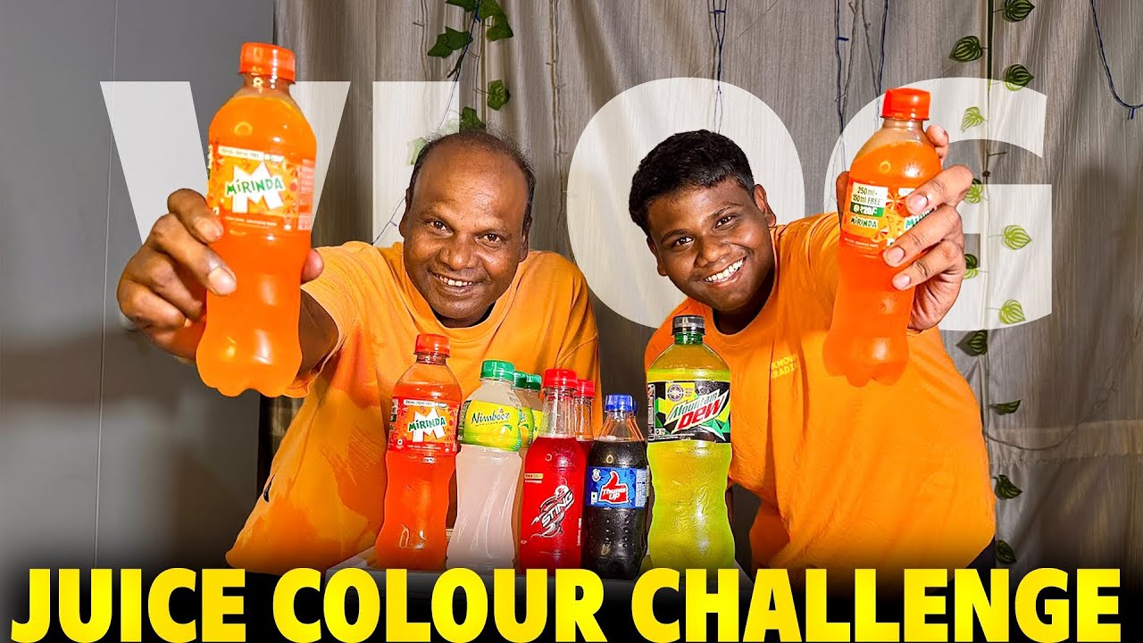 Juice Color Challenge 😅 Matching My Outfit with Every Juice Color 