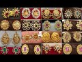 Latest gold studs earrings designs with weight gold earrings  gold jewellery collection