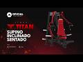 MÁQUINA DE MUSCULAÇÃO SUPINO INCLINADO DA LINHA TITAN