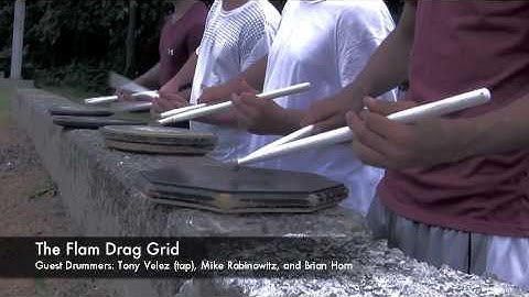 The Flam Drag Grid with Four Bushwackers Snares