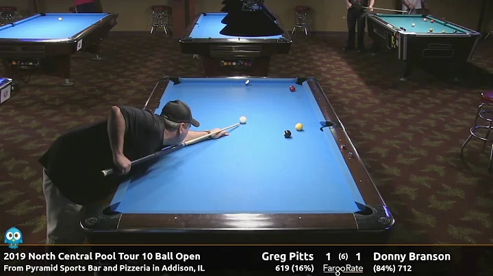Donny Branson vs Greg Pitts - 10 Ball - 2019 NCPT ...