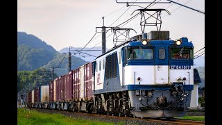 【3085／コンテナ貨物】EF64 1017 [愛]＋コキ100系9B