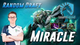Miracle Tiny [Random Draft] - Dota 2 Pro MMR Gameplay