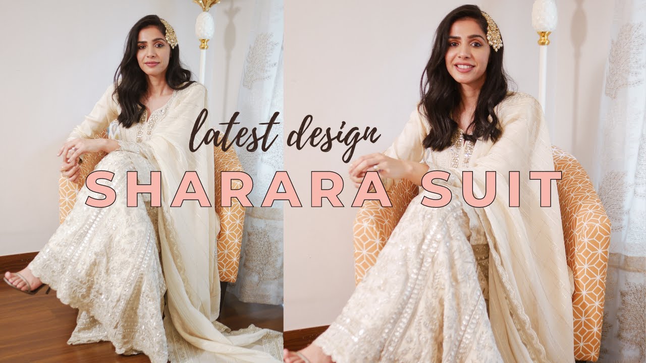 Bridal Sharara with Short Shirt Dress in Tissue #BS684 | Bruidsjurk,  Bruiloftsoutfits, Bruid
