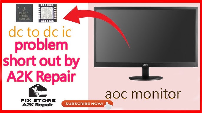 AOC 18.5 Monitor e950Swn / 185LM00013 (NO POWER CORD)