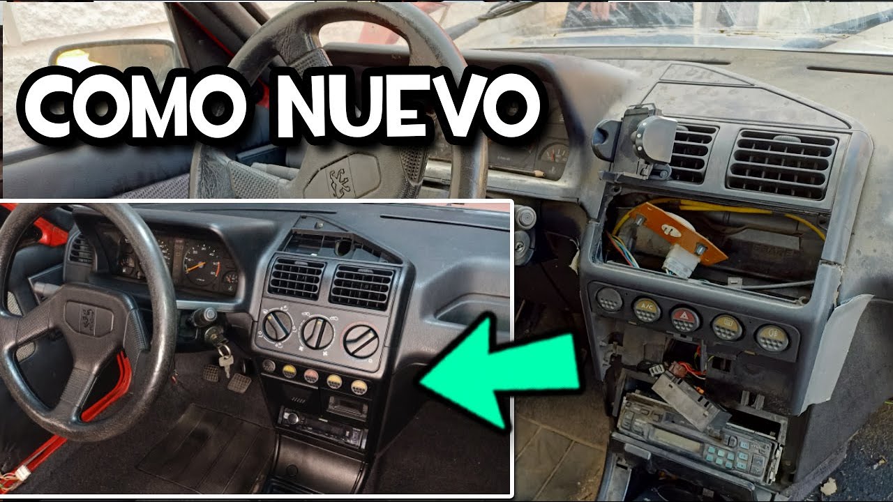 De INTERIOR ABANDONADO a parecer NUEVO con POCO DINERO | Peugeot 205 GTD