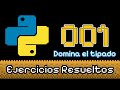 【Ejercicios resueltos #001】 ๋࣭ ⭑✮💻₊ ⊹ Tipado en Python para Dominar las Bases 【Curso Python】