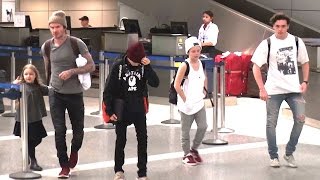 David Beckham Holding Hands With Harper As The Family Lands At Lax