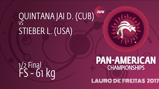 1/2 FS - 61 kg: D. QUINTANA JAI (CUB) df. L. STIEBER (USA), 13-10