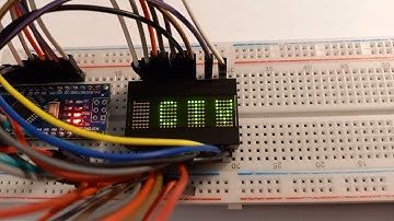 Vintage LED display DLG3416 (OSRAM) running demo