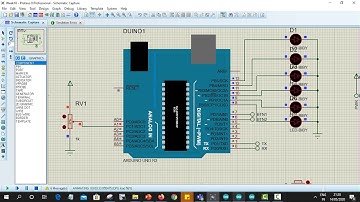 Simulasi Potensiometer & LED