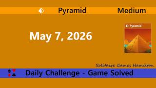 Microsoft Solitaire Collection | Pyramid Medium - May 7, 2026 | Daily Challenges