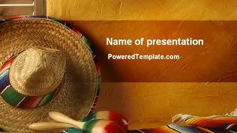 Tour To Mexico PowerPoint Template by PoweredTemplate.com