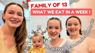 Family of 13 ❤ What we eat in a week! Healthy Economical Meals  + Pearl plays at Stulberg!