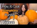 How to cook pumpkins and puree to freeze / Homemade pumpkin puree