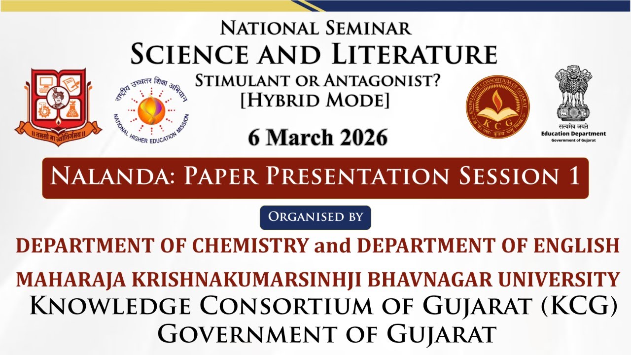 Nalanda Session 1 | National Seminar on Science and Literature | Chemistry - English - MKBU