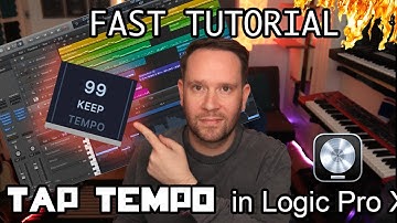 How to TAP TEMPO in Logic Pro X (FAST TUTORIAL)