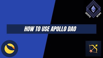 How to use Apollo DAO - Tutorial 2021