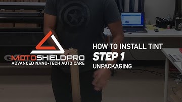 How To Install Nano Ceramic Precut Tint | Unpackaging | (Step 1 of 4) - MotoShield Pro