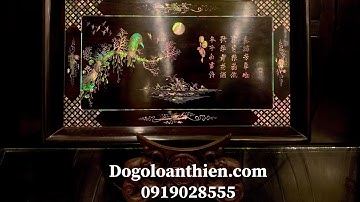 Khay trà gỗ trắc cẩn ốc xà cừ kinh điển