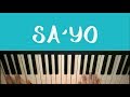 SA'YO - Silent Sanctuary ||  Piano Tutorial (Simplified, w/ chords & notes)