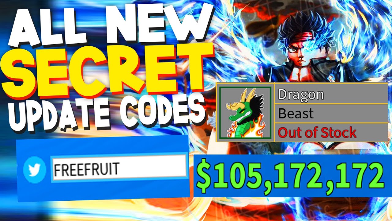 All New Secret Free Devil Fruits Codes In Blox Fruits Roblox Blox Fruits Codes Youtube