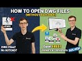 How to Open DWG Files without AutoCAD (Free Viewers)