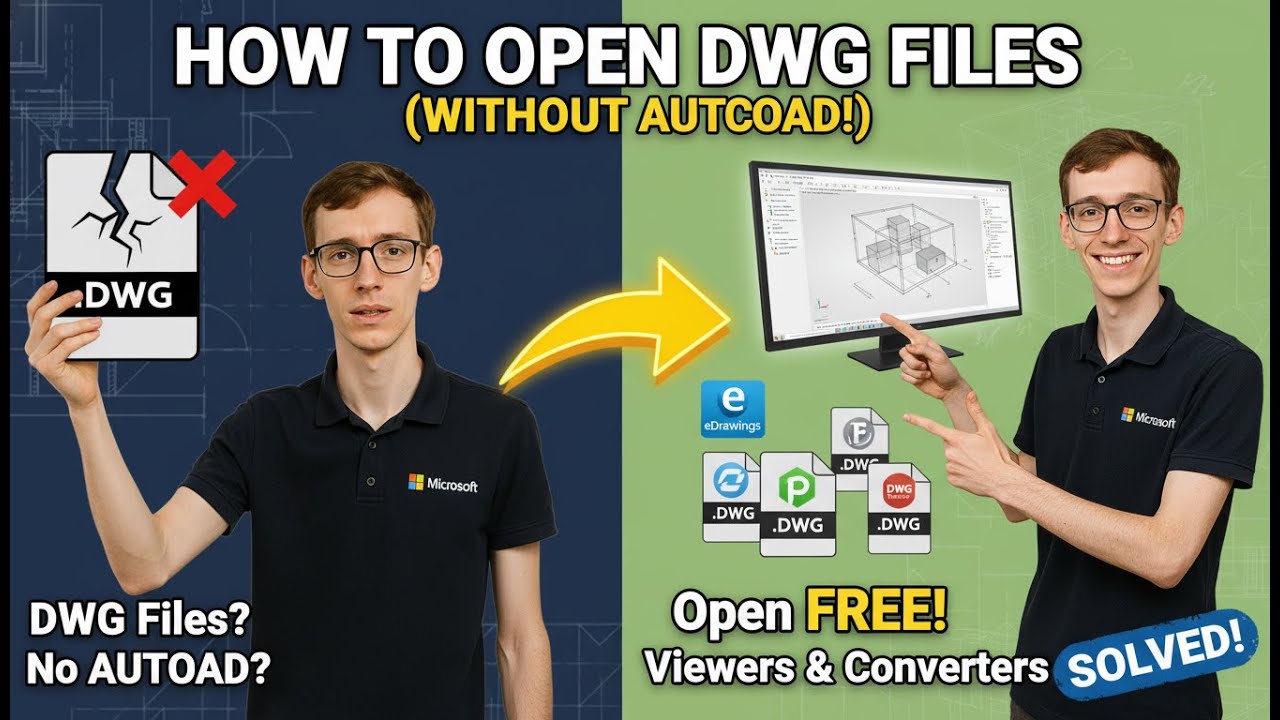 How to Open DWG Files without AutoCAD (Free Viewers) - YouTube