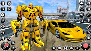 Flying Robot Car Jet Transformation Game 2026 New Robot Fighting in City - Android Gameplay screenshot 4
