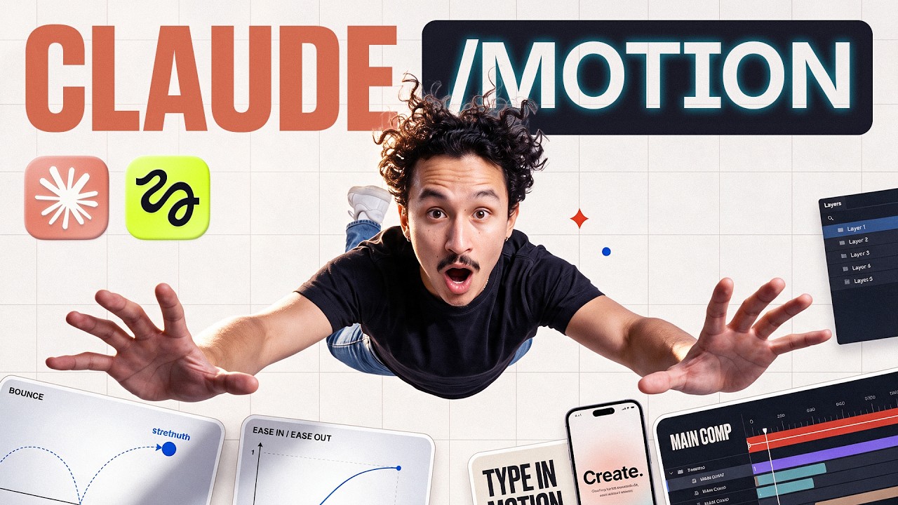 Video thumbnail: How I Make Motion Graphics Inside Claude Motion (Opus 5.5)