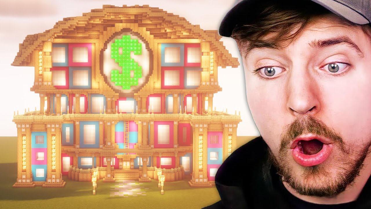 I Built MrBeast a Mansion in Minecraft - YouTube