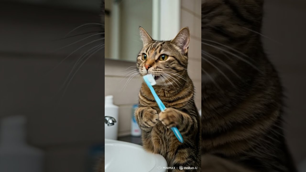 AI Whimsy Day In My Life Working Like A Cat 