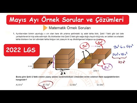 2022 LGS Mayıs Ayı Örnek Sorular ve Çözümleri / Mayıs Ayı Örnek Sorular LGS