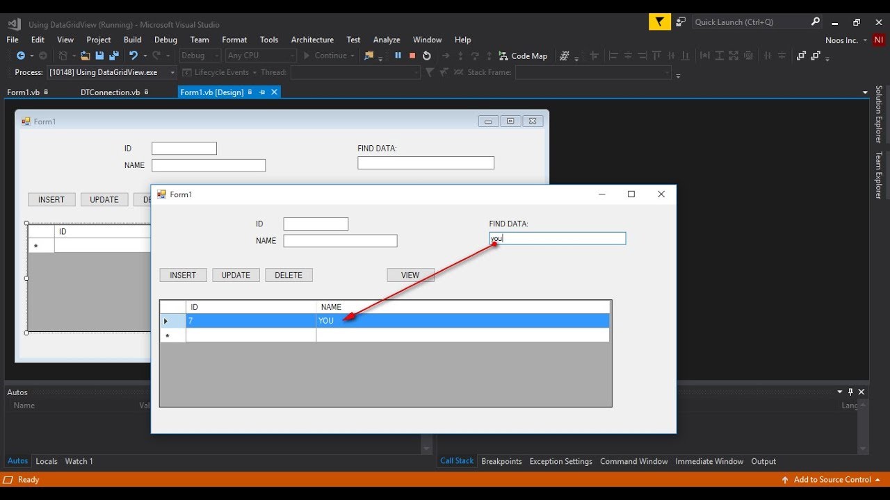 Make Search Menu and Show in Datagridview Visual Basic - YouTube