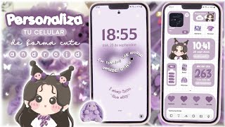૮ ̷ ̷ ̷・・ ა Personaliza tu celular de forma cute  | KWGT & Nova Launcher