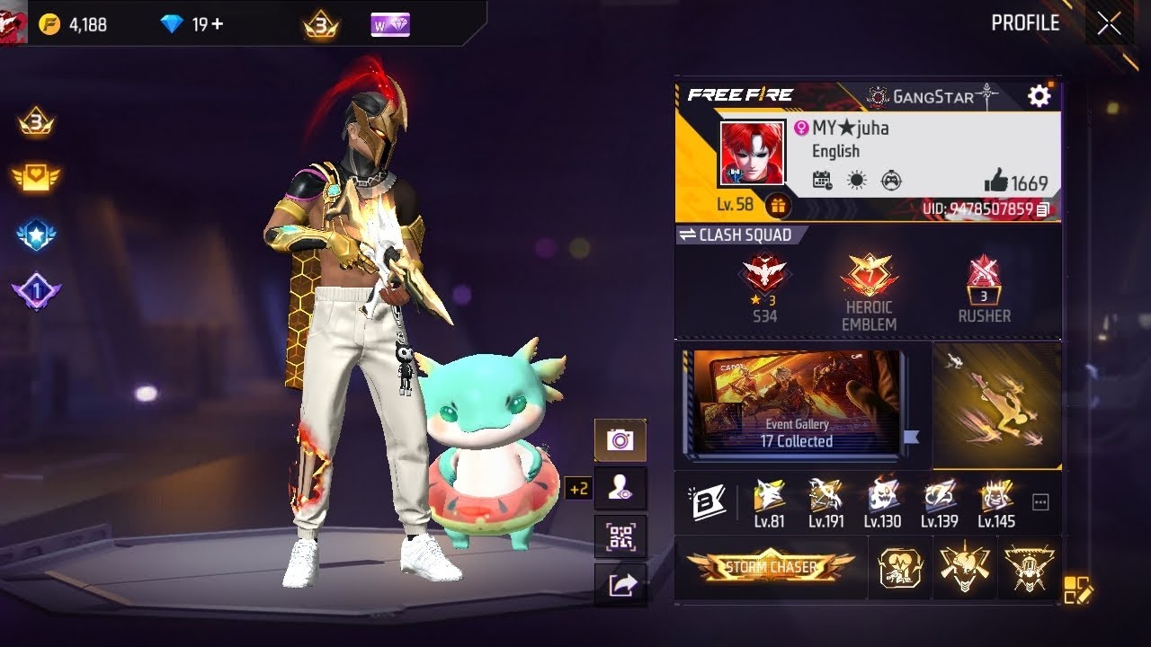 Free Fire Collection Showcase - My Best Outfits and Pets! 🎮🔥