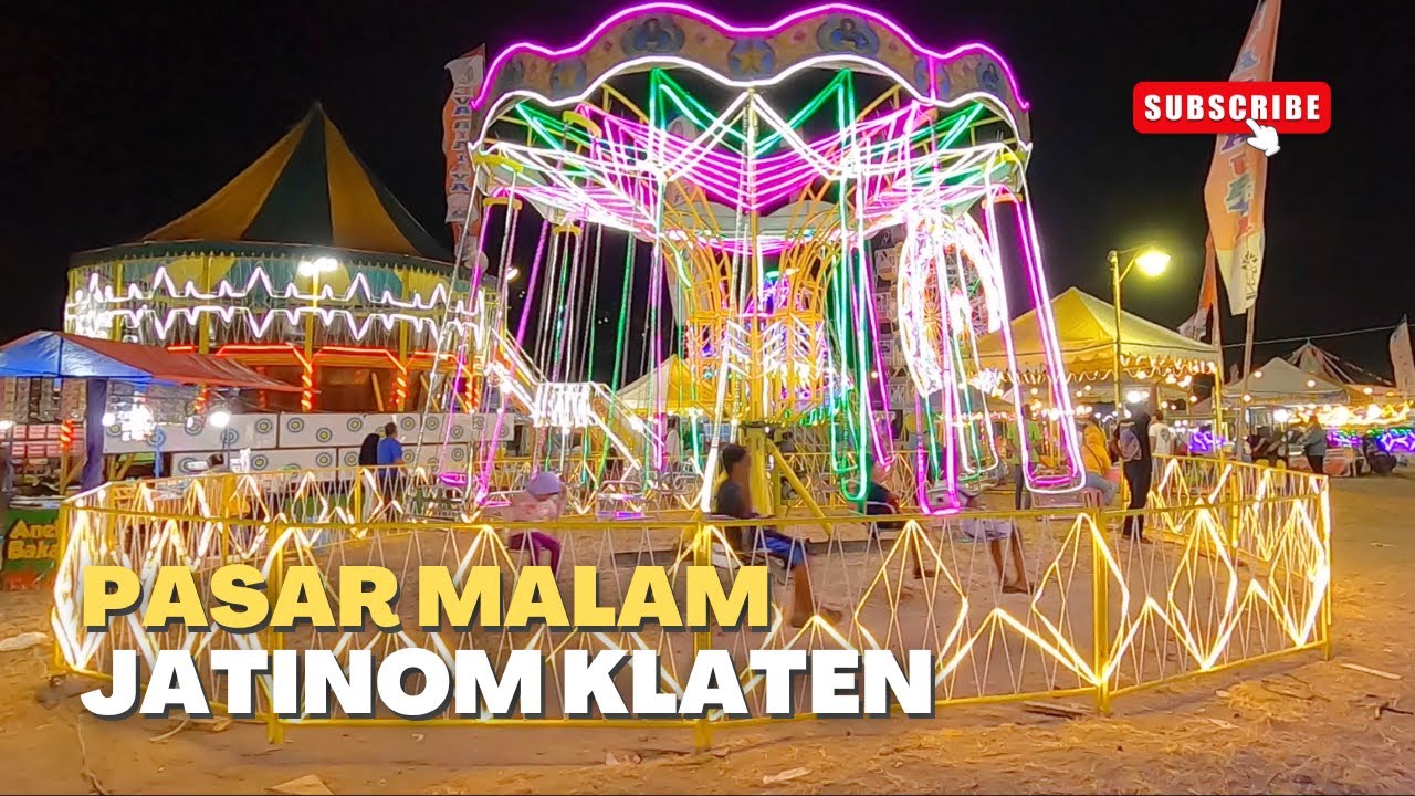 Jalan - Jalan di Pasar Malam Lapangan Bonyokan Jatinom | Wisata Malam Jatinom