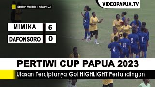 HIGHLIGHT LEG KEDUA : Persemi  VS Persidafon  [ Pertiwi CUP Papua 2023 ]