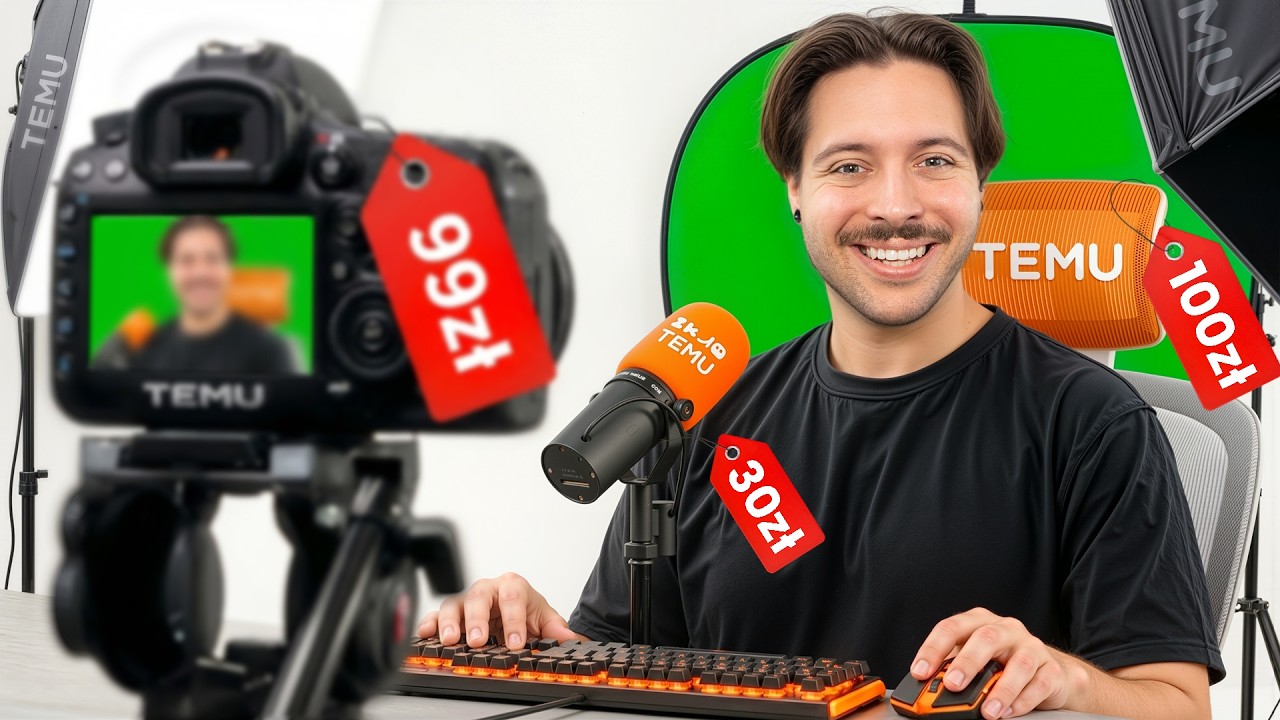 Testujemy TANIE GADŻETY dla YouTuberów z TEMU
