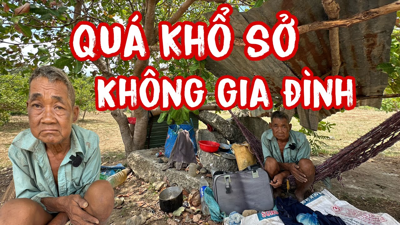 XÓT THƯƠNG Người đàn ông không còn ai là người thân, sống dưới gốc cây điều, đói, khát