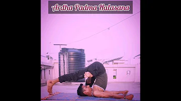 ardha padma halasana|yoga for flexibility |#shorts #youtubeshorts #advanceyoga #ytshort #viral #yt