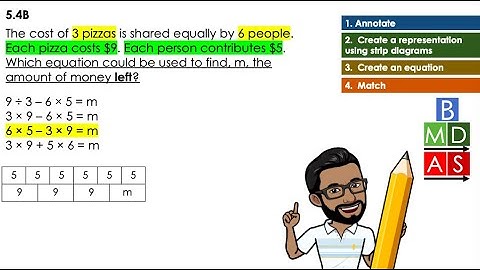 5.4B Represent and solve multi-step problems involving all operations (5th grade Math)