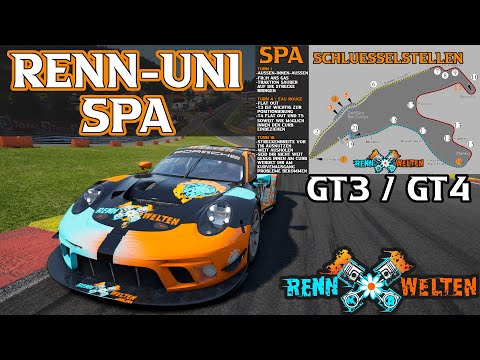 RennWelten Renn-Uni #1 | Spa im GT3 und GT4 | SCHNELL werden ohne spezielles SETUP | #beAcc