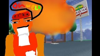 Mango works at a pizza place! (This didn't go well)