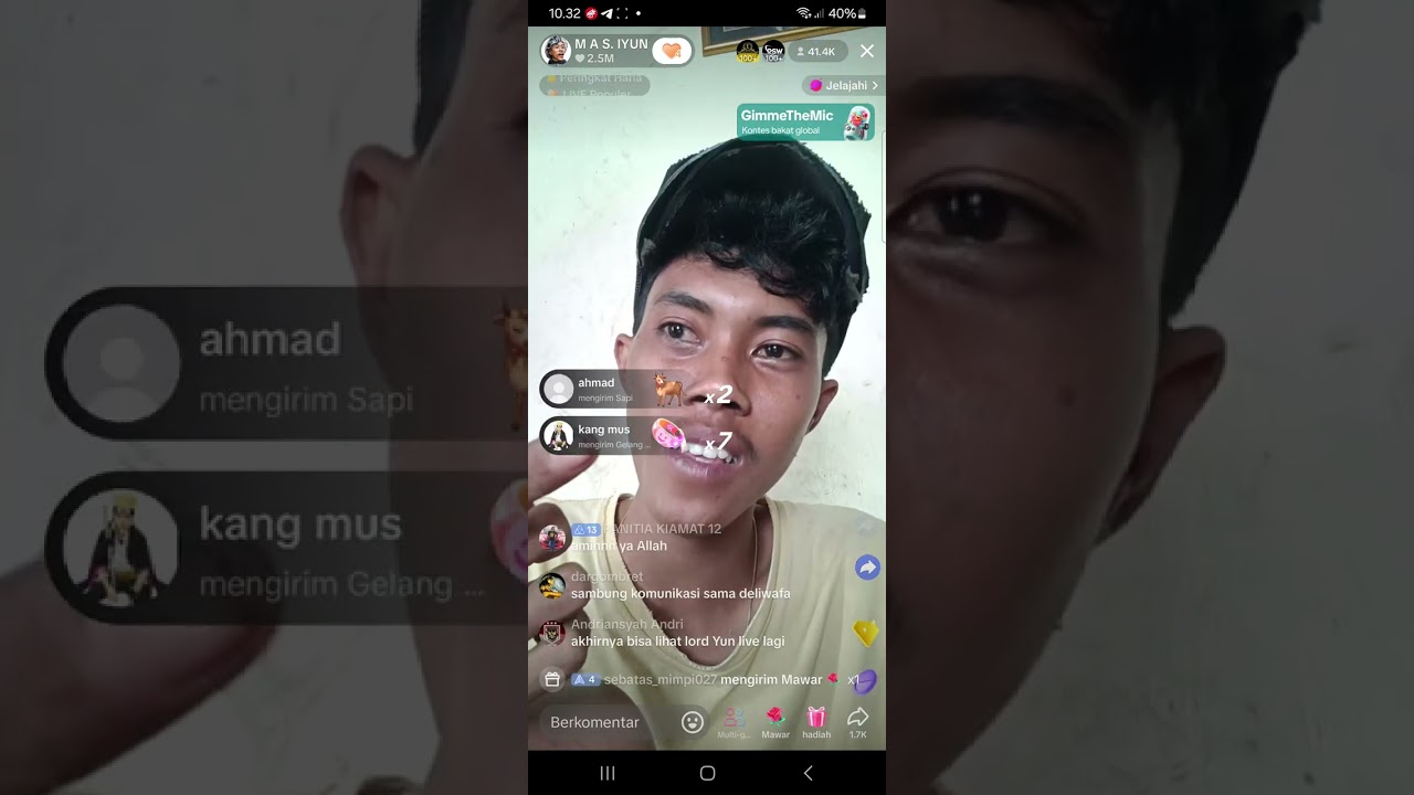 mas iyun sobat ngarit live