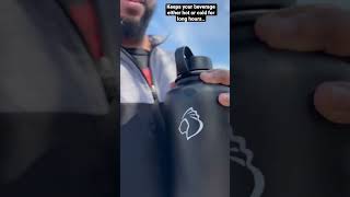 Buzio Vacuum Insulated Stainless Steel Water Bottle 64Oz