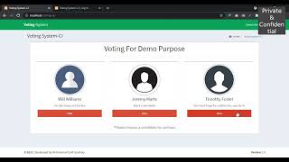 Online Voting System Full PHP Project with Source Code